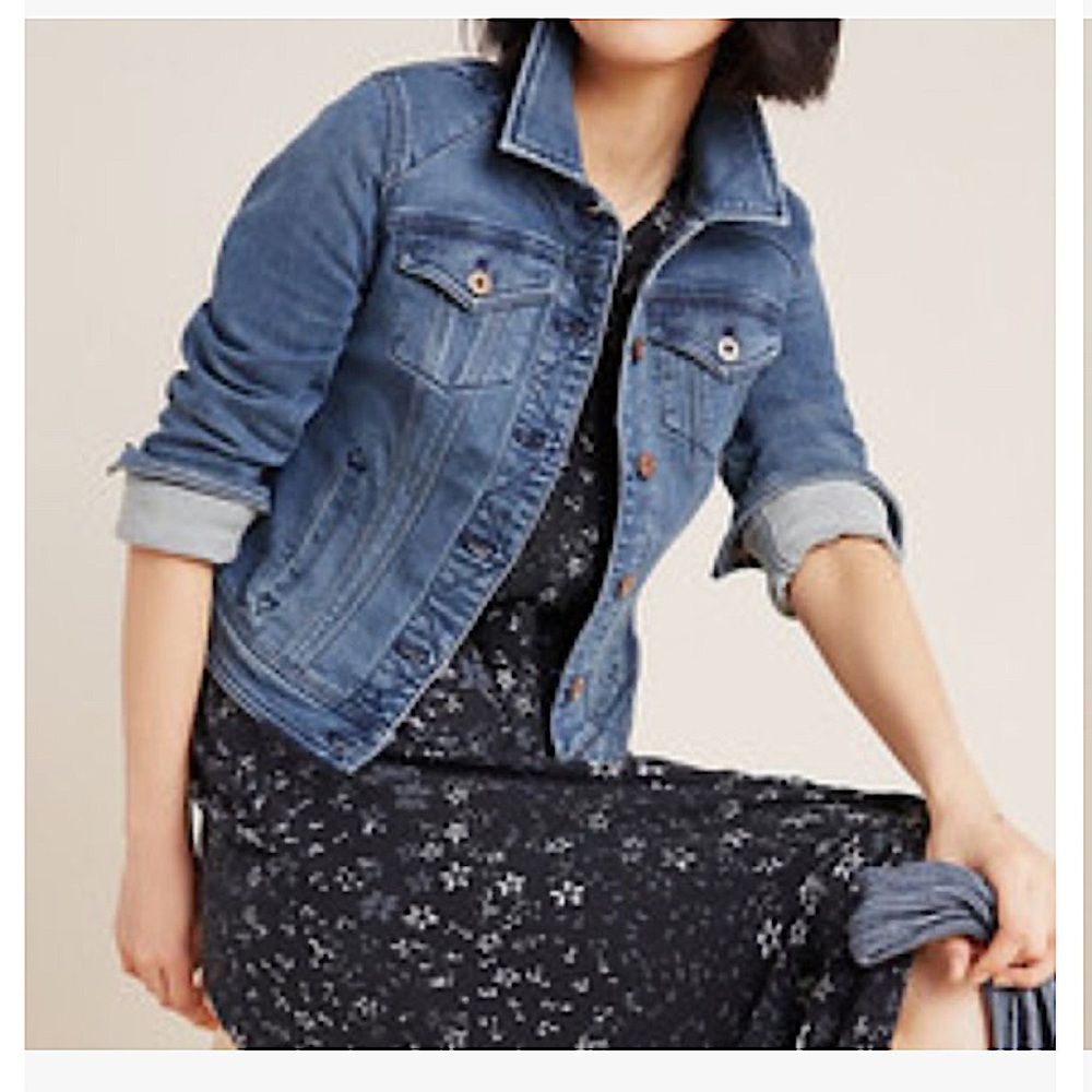 Anthropologie Pilcro Classic Denim Jacket
